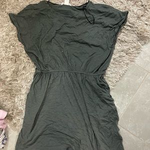 H&M Basics Olive Green Dress (with pockets)